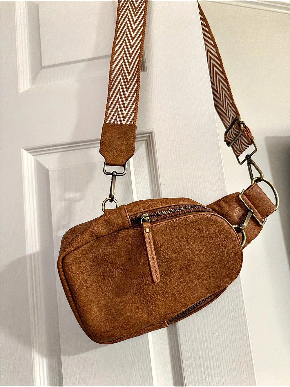 Anthropologie Brown Crossbody Bag